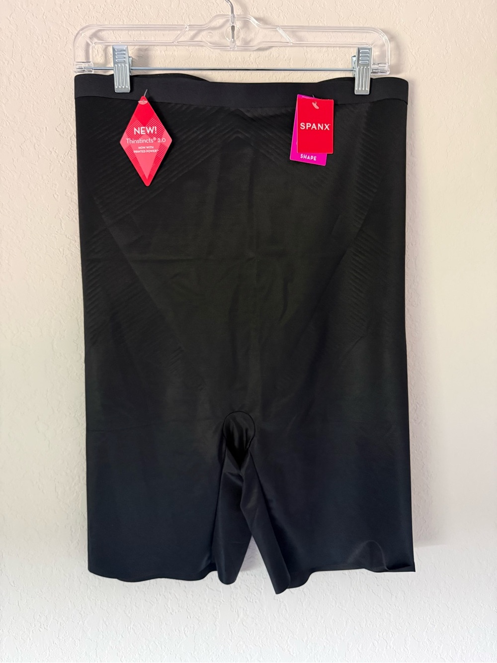 SPANX Black High-Waist Shaping Bike Shorts